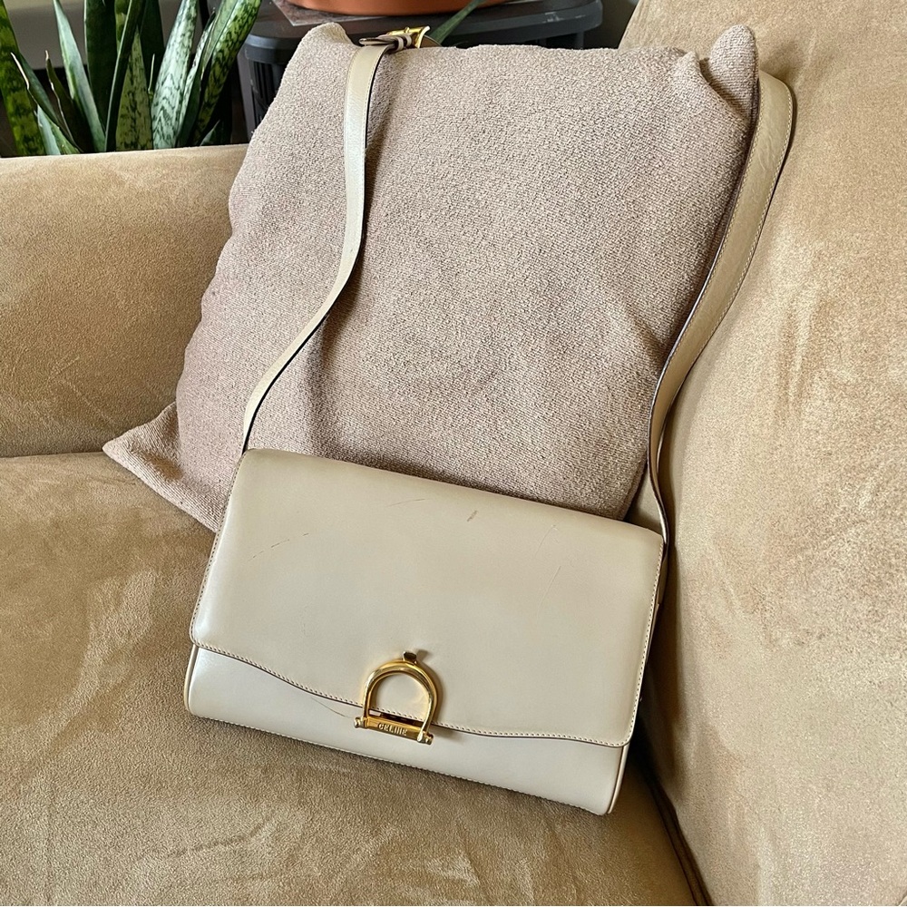 Celine Paris White Shoulder Bag - Picture 13 of 14